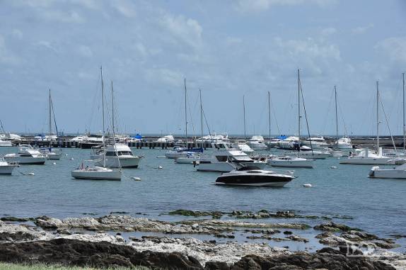A movimentada marina de Punta del Este, no litoral do Uruguai